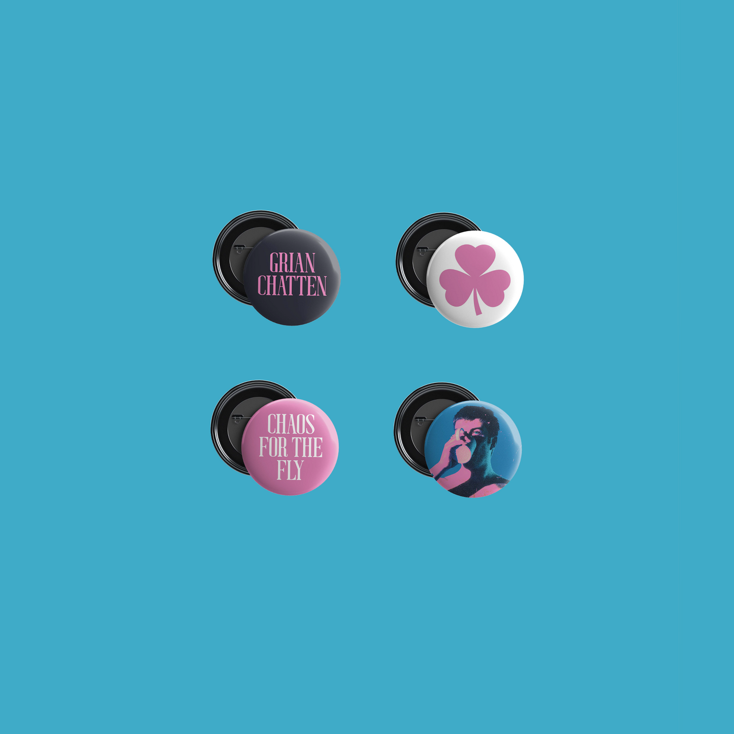 Chaos For The Fly Badges (Set Of Four)